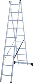 Лестница алюминиевая 2-х секц. Новая Высота NV 1220, 2х9 перекладин  1220209