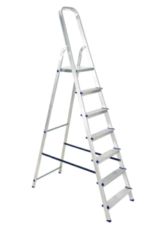 Стремянка БАРС 7 ступеней аллюминиевая