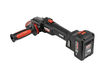 УШМ аккум. ELITECH HD CAG 2012DSL удлин (20В,ELP,125мм,3500/7500/9500об/мин,1х4Ач,кейсESS) 210318