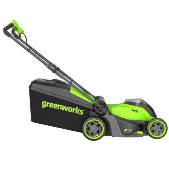 Газонокосилка акк. Greenworks GD40LM411 (40V, 41см, 1*АКБ 4Ач и ЗУ) 2521007UB