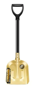 Лопата совковая 2276-ч ЦИ КЛОНДАЙК  АВТО "золотая" с ребрами жесткости 230х280х870 мм, дерев. черен.