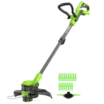 Триммер аккум. Greenworks G40LT331 (40V, 33см, с 1хАКБ 4Ач и ЗУ) 2113507UB