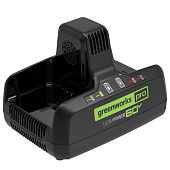 Зарядное устройство Greenworks G60DC10 (60V,10А) Быстрое для 2-х аккумуляторов 2954407