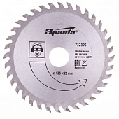 Диск пильный по дереву Sparta 125*22мм 35 зубьев 732395