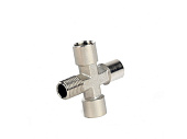 Переходник PATRIOT 1259/2 (крест 1/4" FMMM) 830900015