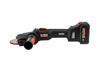 УШМ аккум. ELITECH HD CAG 2012DSL удлин (20В,ELP,125мм,3500/7500/9500об/мин,1х4Ач,кейсESS) 210318