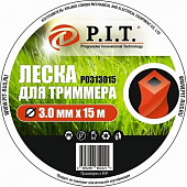 Леска  P.I.T. для триммера 3,0мм*15м крученая DUAL-CUT  Р0313015 