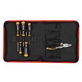 Набор отверток Felo Ergonic SL, PH, PZ с пассатижами 180мм в сумке 40096604