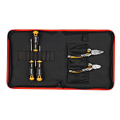 Набор отверток Felo Ergonic SL, PH, PZ с бокорезами и пассатижами в сумке 40090504