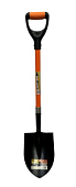 Лопата MAWIPRO MW-4480 штыковая углубненная с фиберглас. черенком, V-образная ручка, серия HARD