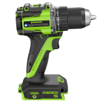 Дрель-шуруповерт аккум. Greenworks DD560 (24v.б/щет,30/60 Нм,13мм,Anti-kickback,2х2Ач,ЗУ).3708407CUC