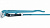 Ключ GROSS трубный рычажный №2 1.5" цельнокованый CrV, тип L 15603