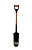 Лопата MAWIPRO MW-4476 дренажная с фиберглас. черенком, V-образная ручка, серия HARD
