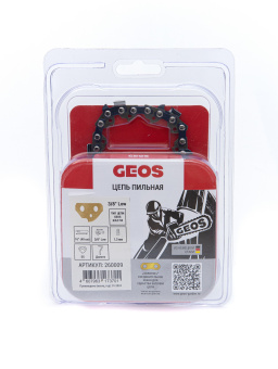 Цепь пильная GEOS 63LC 55 (16", 3/8" Low, 1,3мм, 55зв, долото) 260009