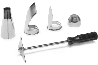 Фен DAEWOO DAF 2500 (2200Вт, 50°С-600°С, 200/500л/мин, LCD дисплей с плавной регул., кейс + 4насадки