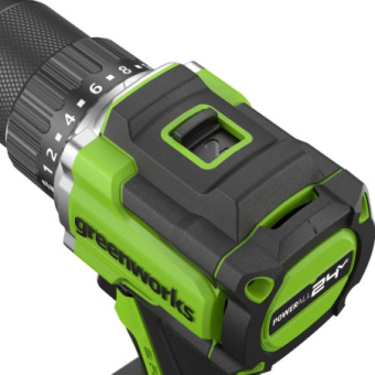 Дрель-шуруповерт аккум. Greenworks DD560 (24v.б/щет,30/60 Нм,13мм,Anti-kickback,2х2Ач,ЗУ).3708407CUC