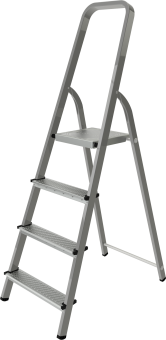 Стремянка Новая Высота стальная односторонняя NV1150 1*4 ступеней 70мм 1150104