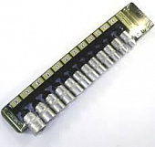 Набор головок Дело Техники 6-ти гранных 1/2" 10-22мм 620121- ДТ