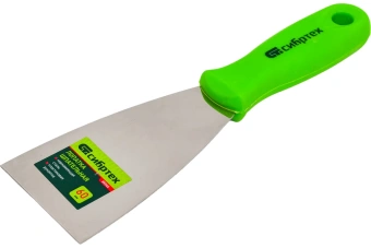 Шпатель Сибртех 60мм, нержавеющая сталь, пластмассовая ручка 85546