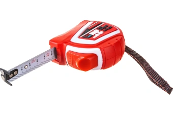 Рулетка с автостопом и магнитом двухсторонняя 3м*16мм Монтажник  603316