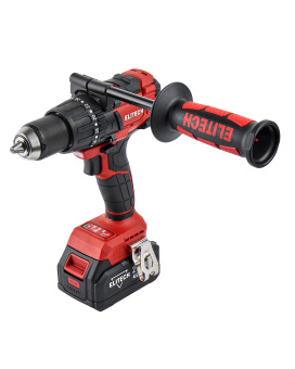 Шуруповерт аккум. Elitech ДА 21 УБЛ2 (ударн.,20В,2х4.0Ач,ELP,БЗП-13мм,0-500/2100об/мин,120Нм,1.3кг)