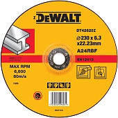 Круг обдир. п/мет. Dewalt 230*6,3мм Industrial DT42620Z-QZ