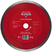 Диск алмазный Elitech сплошной, ф250*25,4, плитка 1110.006900
