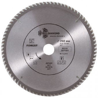 Диск пильный 260*30*80Т TRIO DIAMOND  FLL810