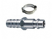 Переходник Ellitech 0704.019400 рапид (штуцер) - елочка 10мм + кольцо 10х15мм, 188959