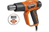 Фен DAEWOO DAF 2500 (2200Вт, 50°С-600°С, 200/500л/мин, LCD дисплей с плавной регул., кейс + 4насадки