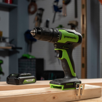 Дрель-шуруповерт аккумуляторная Greenworks GD24DD35 3704007 без АКБ и ЗУ