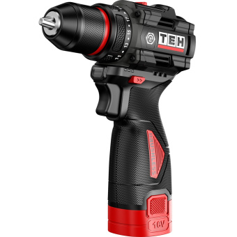 Шуруповерт аккум.TEH TDBL316-2B( 16,8 V,50Нм.патрон 10 мм.. 2 шт. Акб 2 Ач, ЗУ, кейс)