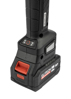 УШМ аккум. ELITECH HD CAG 2012DSL удлин (20В,ELP,125мм,3500/7500/9500об/мин,1х4Ач,кейсESS) 210318