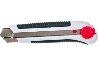 Нож со сменным лезвием Монтажник 25мм, обрезиненный, ABS+TPR 600508