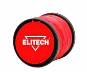 Леска Elitech 0809.007900 (2.4мм, 239м, квадрат, с алюминиевой стружкой, катушка)